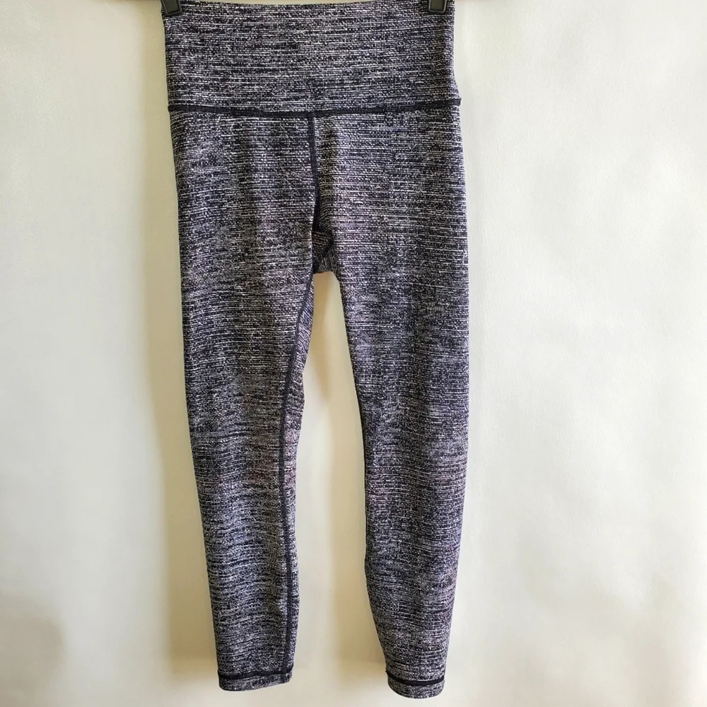 Lululemon Athletica Wunder Under High Rise Coco Pique Black Size 6 - Picture 1 of 12